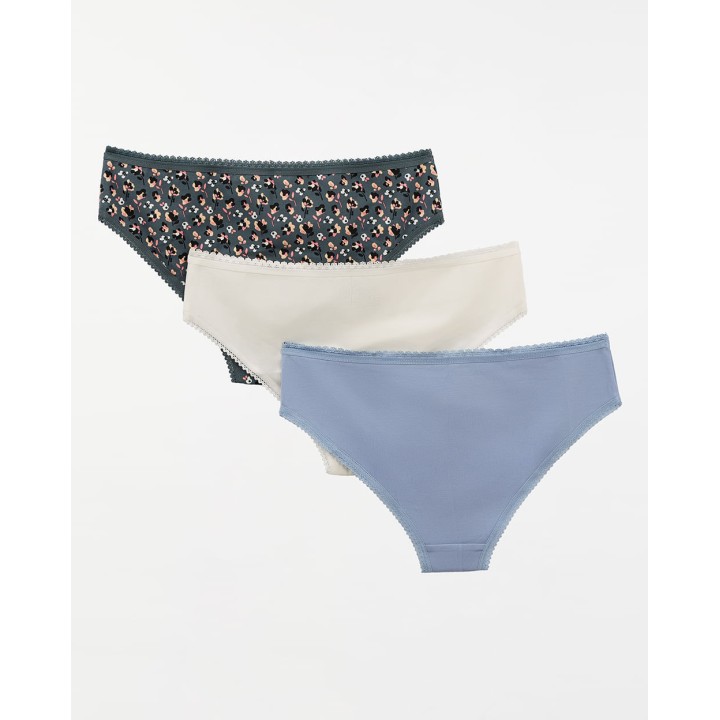 Trusa Pack x 3 Mujer Kalena Azul