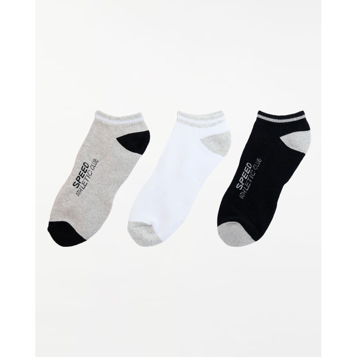 Calcetines Pack x 3 Hombre Cales Negro
