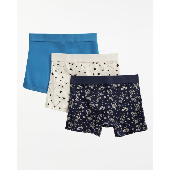 Boxer Pack x 3 Niño Lucas Celeste Agua