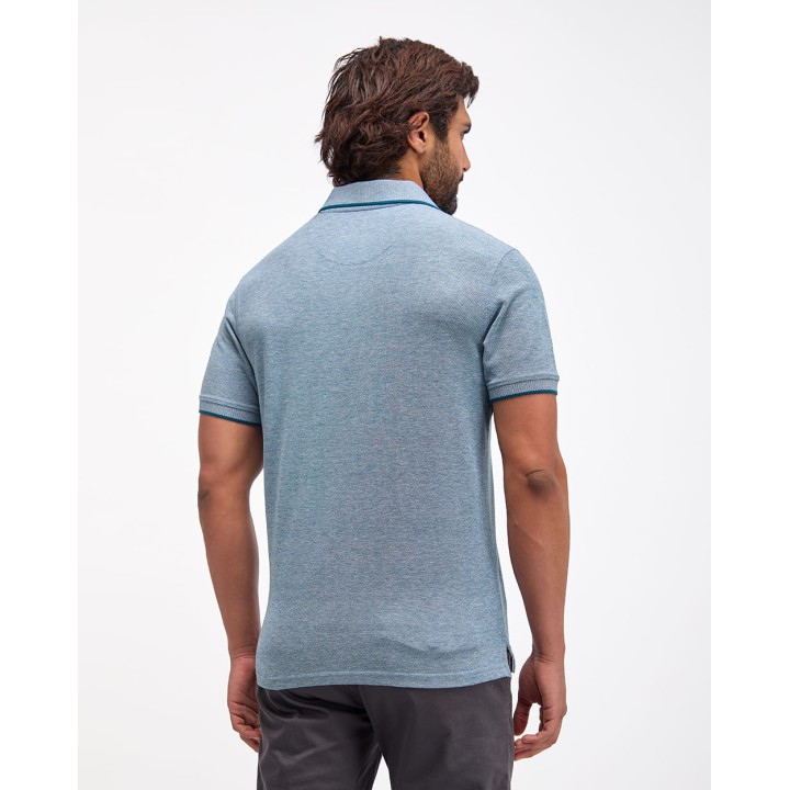 Polo Cuello Camisa Hombre Ashyto Celeste Indigo