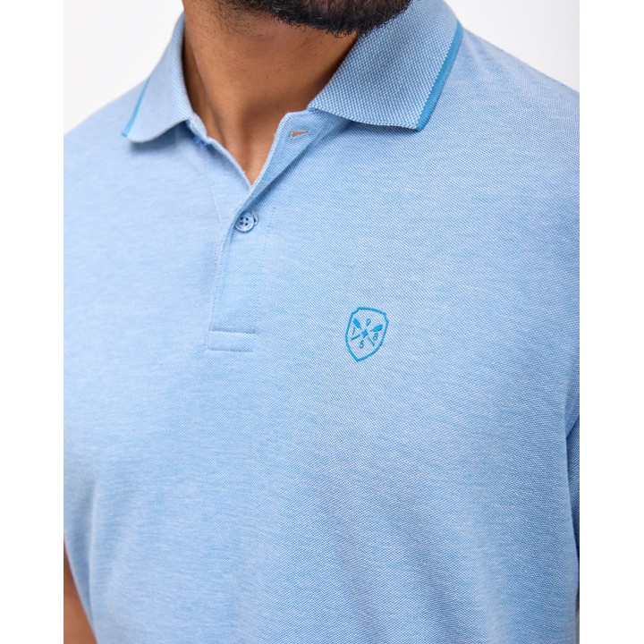 Polo Cuello Camisa Hombre Ashyto Acero Lago