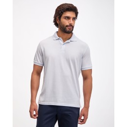 Polo Cuello Camisa Hombre Renato Celeste Claro
