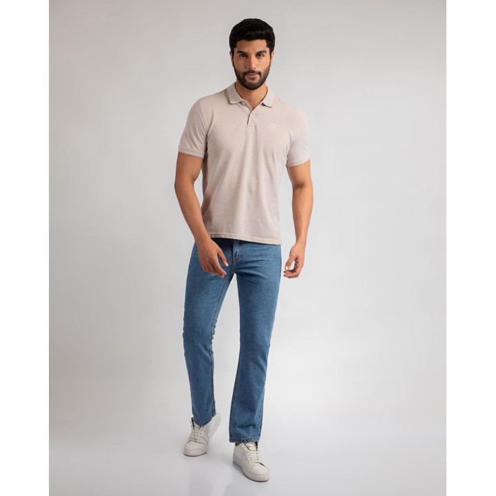 Polo Cuello Camisa Hombre Ashyto Beige