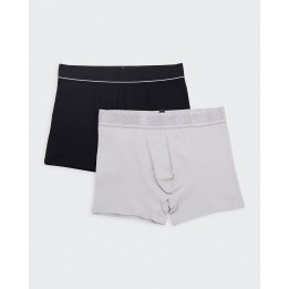 Pack x 2 Boxer Hombre Rocco Negro/Gris