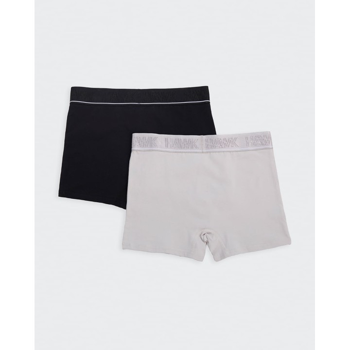 Pack x 2 Boxer Hombre Rocco Negro/Gris