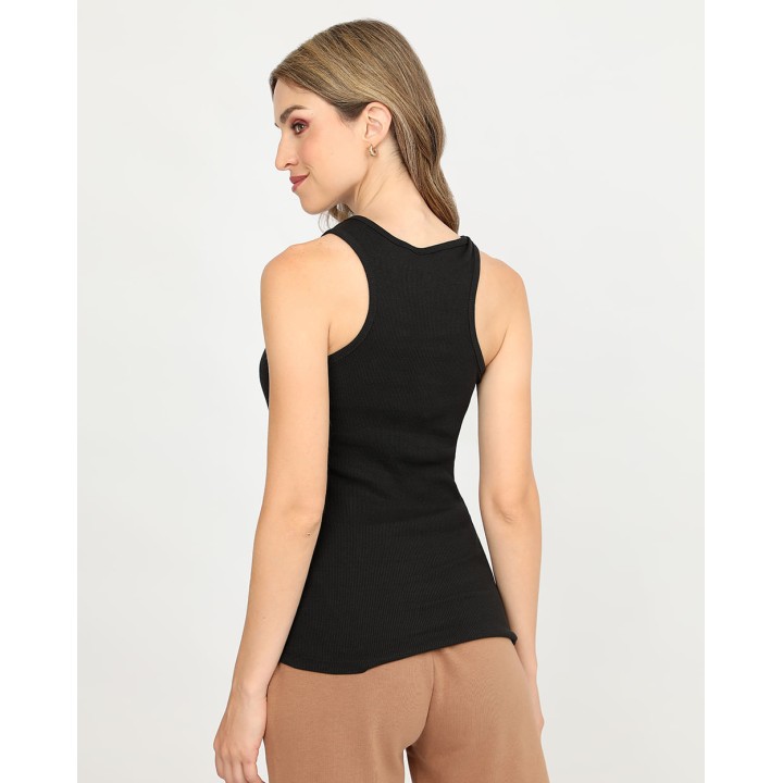 Top Mujer Mey Core Negro