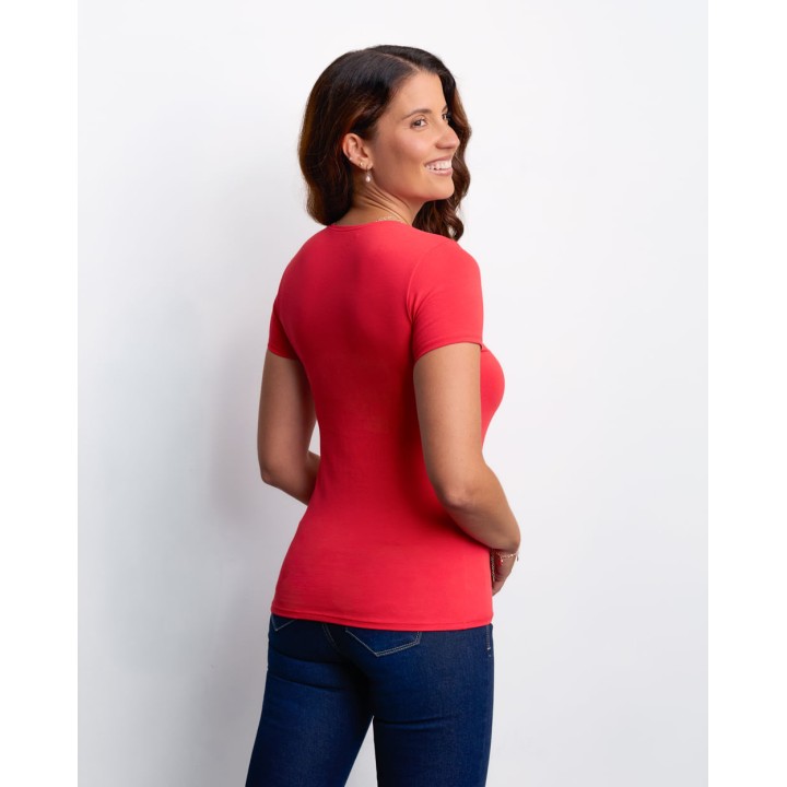 Polo Mujer Dévora Core Rojo