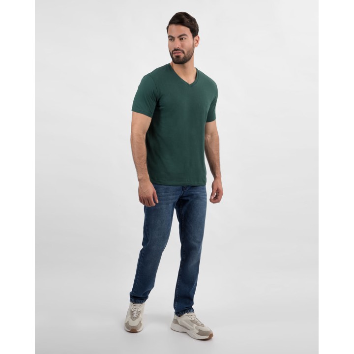 Polo Hombre César Core Verde Esmeralda