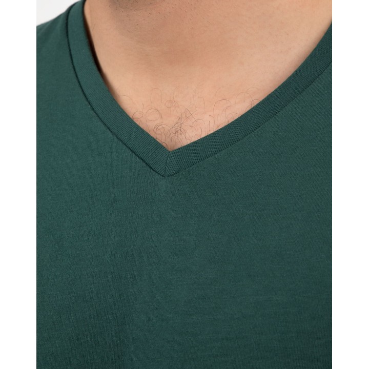 Polo Hombre César Core Verde Esmeralda