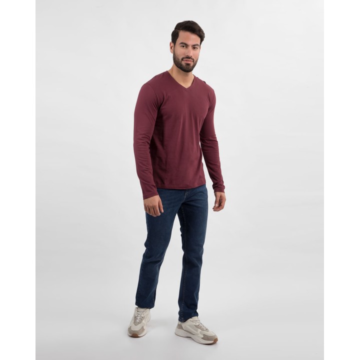Polo Hombre Toño Core Guinda Sombra