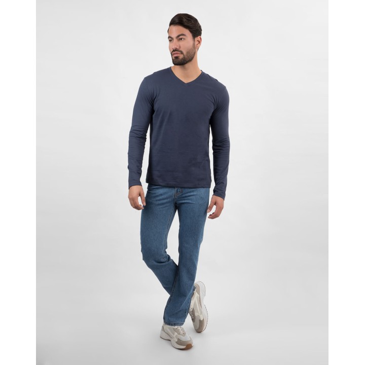 Polo Hombre Toño Core Azul Oxford