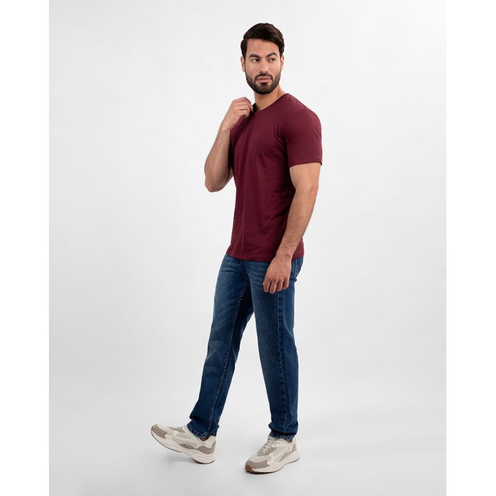 Polo Hombre Antonio Core Guinda Sombra