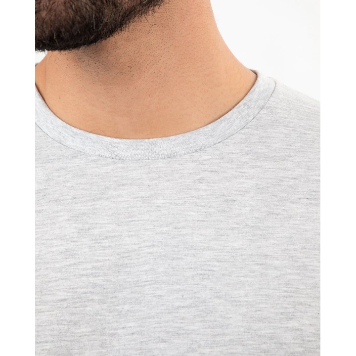 Pack de 3 polos Hombre Cuello Redondo Gris Poly