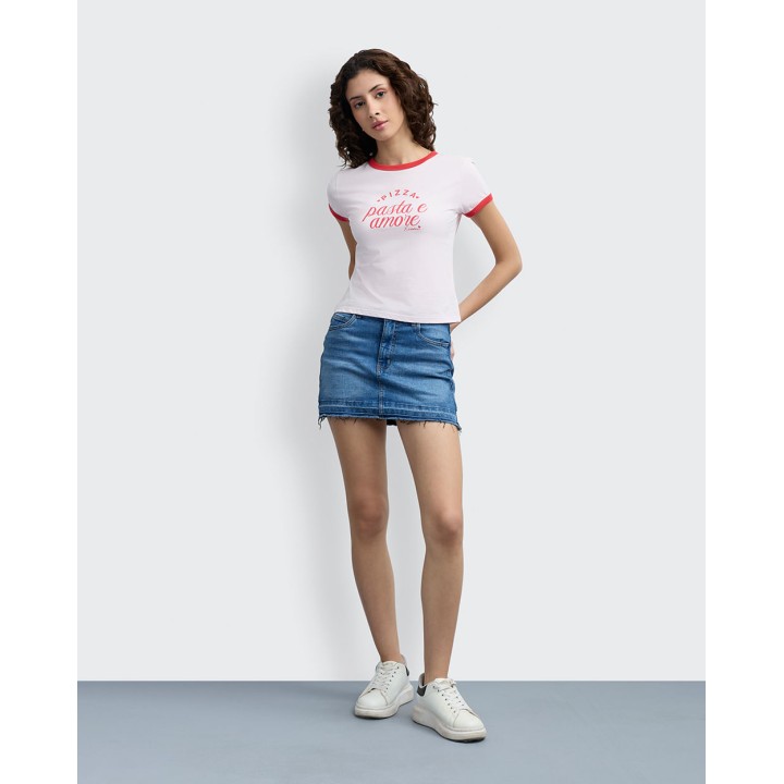 Falda Short Mujer Jesi Medium Wash