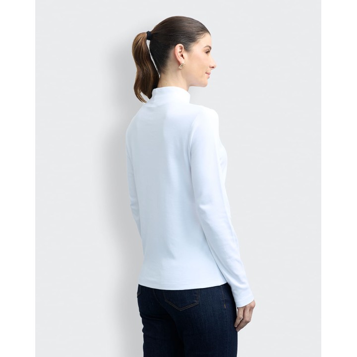 Polo Mujer Isabela Blanco Optico