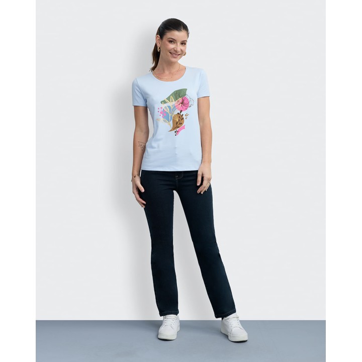 Polo Mujer Romina Celeste Agua