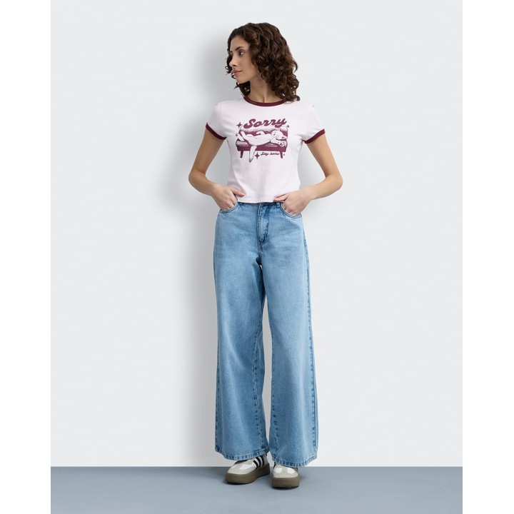 Jean Mujer Zara Total Sky