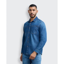 Camisa Hombre Franco Dark Wash