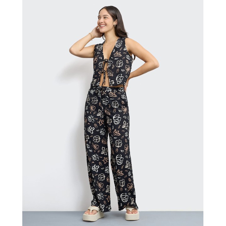 Pantalón Mujer Mela Pan Negro New
