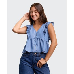 Blusa Mujer Yule Medium Wash