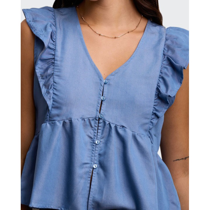 Blusa Mujer Yule Medium Wash