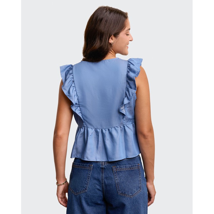 Blusa Mujer Yule Medium Wash