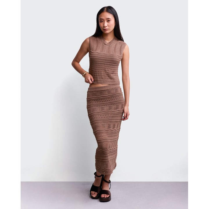 Polo Mujer Tani Marrón Claro