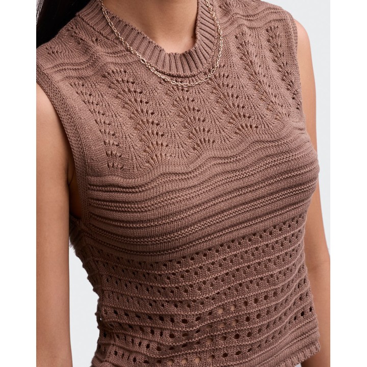 Polo Mujer Tani Marrón Claro