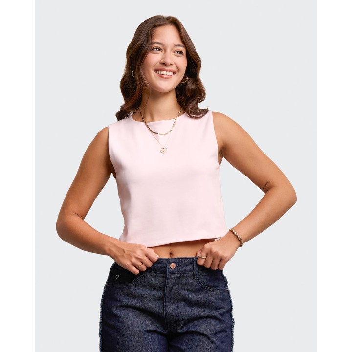 Top Mujer Xio Rosado Agua