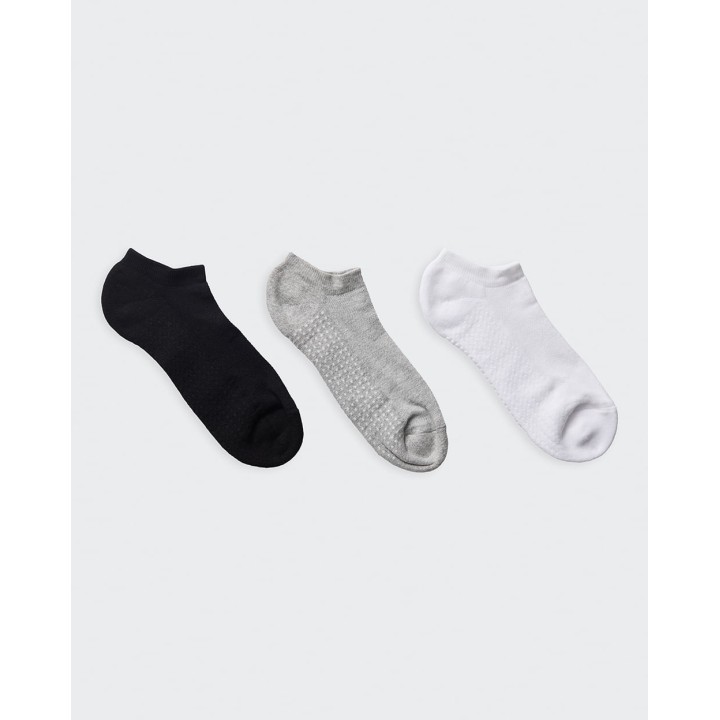 Calcetines Pack x 3 Mujer Mitzy Negro/Blanco/Gris