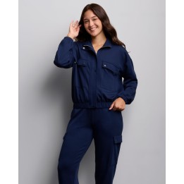 Casaca Mujer Nila Azul Imperial