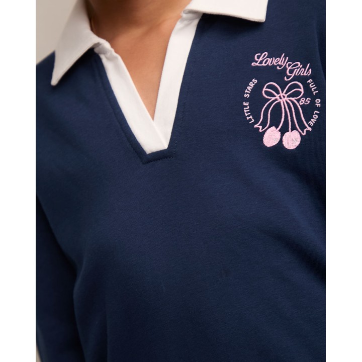 Polera Niña Zaira Azul Pageant