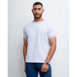 Polo Hombre Tom Grey Fit Poly Htr