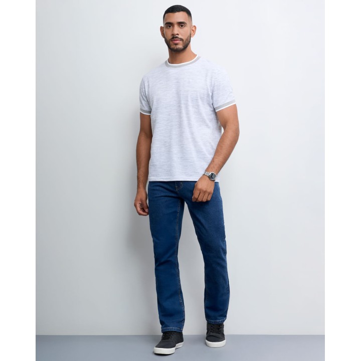 Polo Hombre Tom Grey Fit Poly Htr