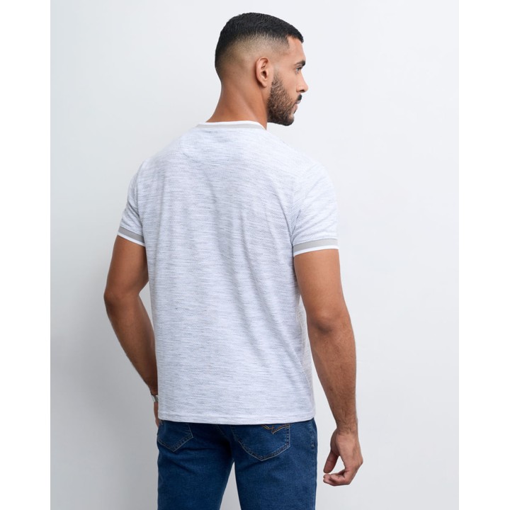 Polo Hombre Tom Grey Fit Poly Htr