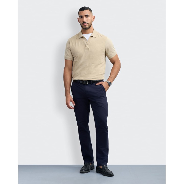 Polo Cuello Camisa Hombre Paul Beige Safari