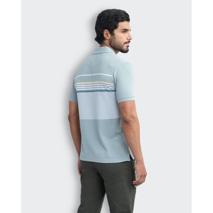 Polo Cuello Camisa Hombre Saylor Verde Slate