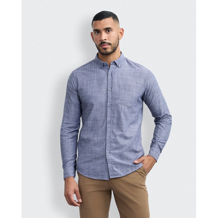 Camisa Hombre Paolo Azul Imperial