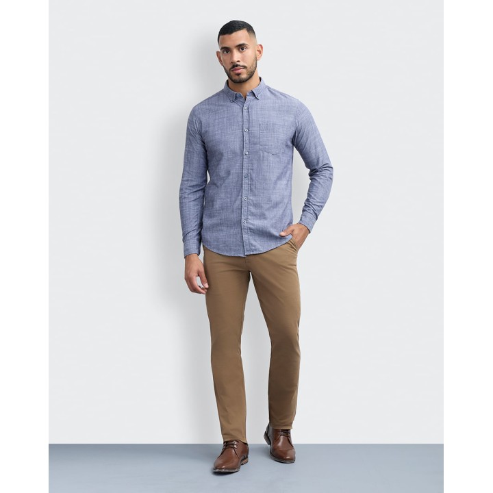 Camisa Hombre Paolo Azul Imperial