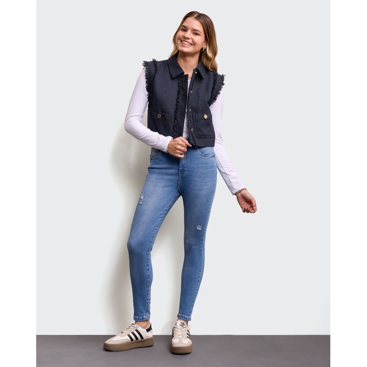 Chaleco Mujer Alessa Azul Imperial