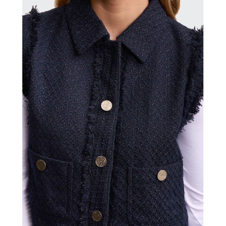 Chaleco Mujer Alessa Azul Imperial