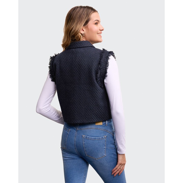 Chaleco Mujer Alessa Azul Imperial