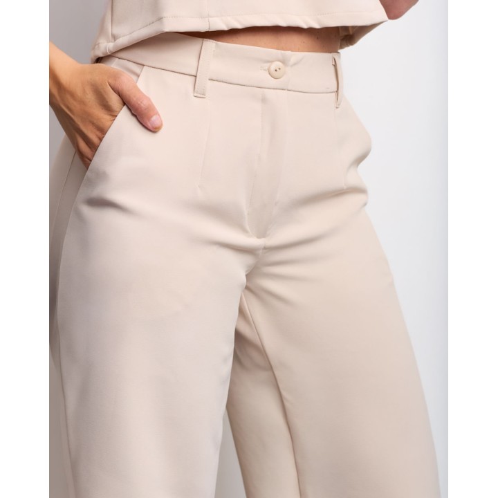 Bermuda Mujer Lohan Beige Crema