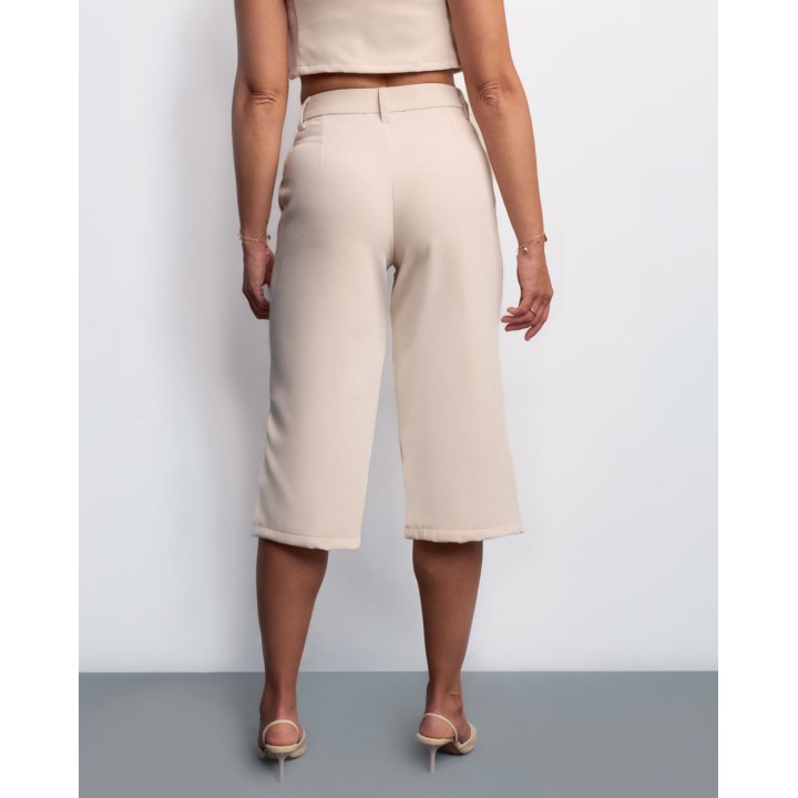 Bermuda Mujer Lohan Beige Crema