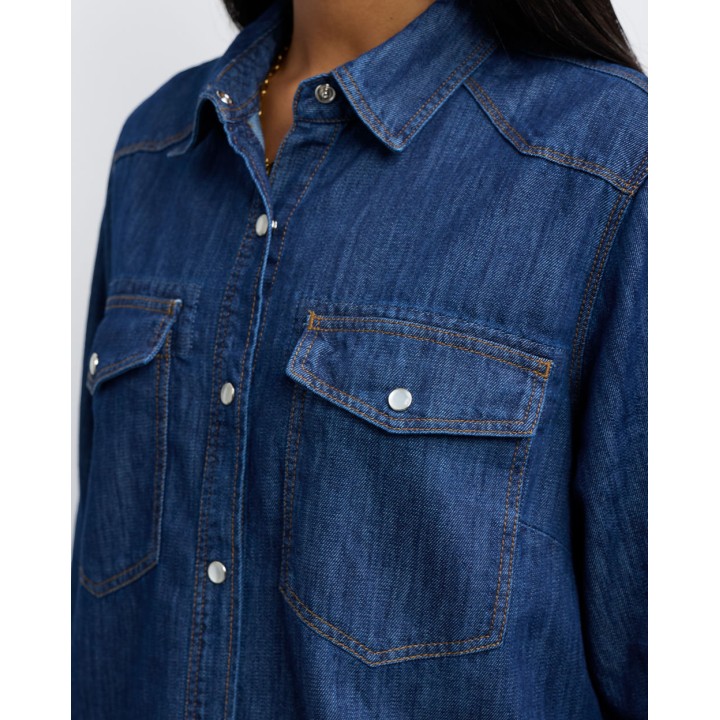 Blusa Mujer Monik Dark Wash
