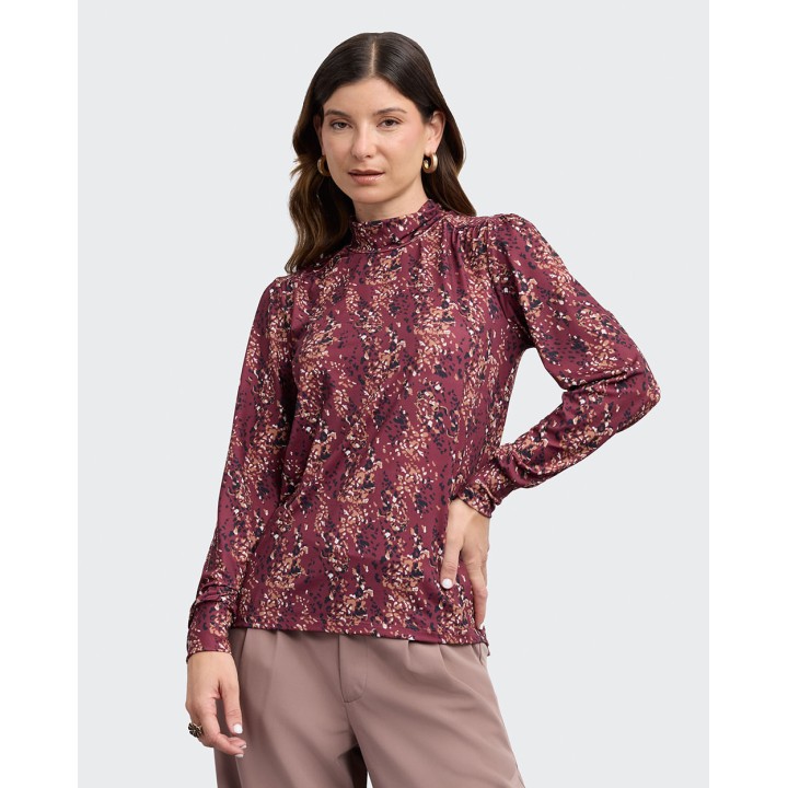 Polo Mujer Flavia Borgoña