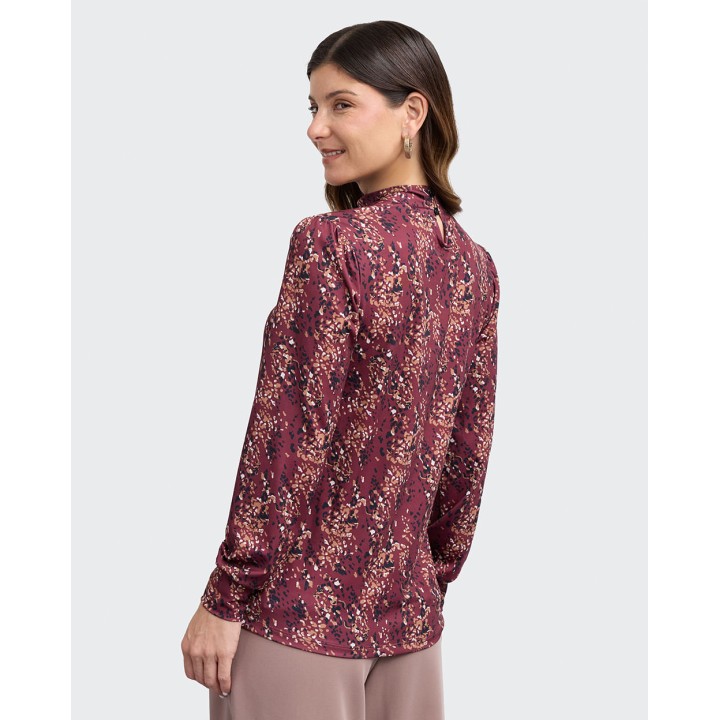 Polo Mujer Flavia Borgoña