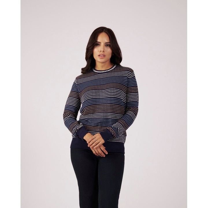 Chompa Mujer Milenka Azul Persa