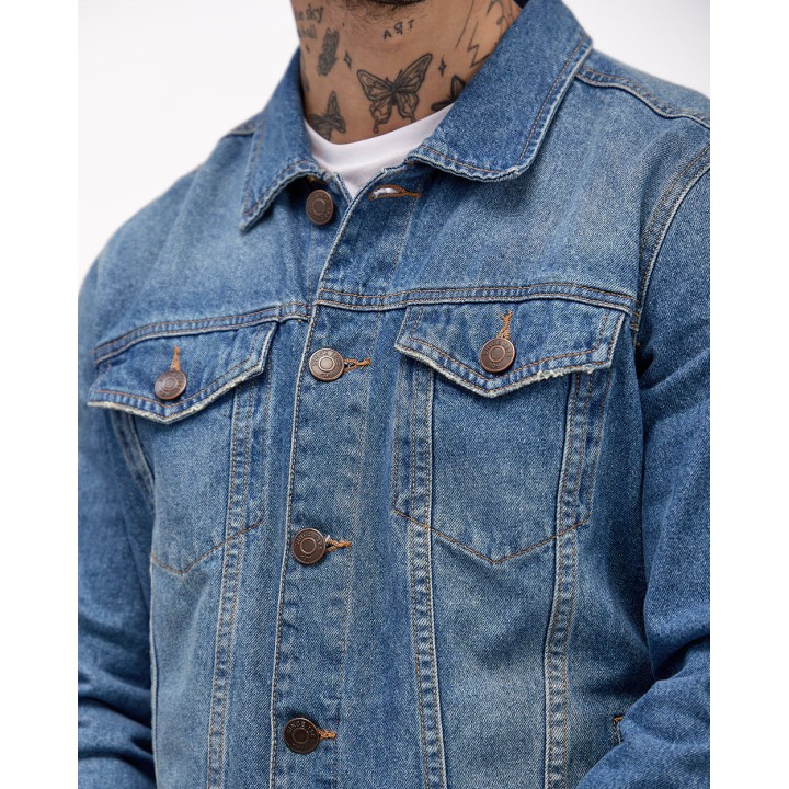 Casaca Jean Hombre Nee Azul Medio
