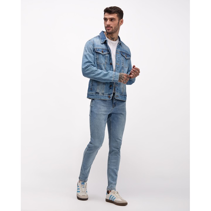 Casaca Jean Hombre Nee Celeste